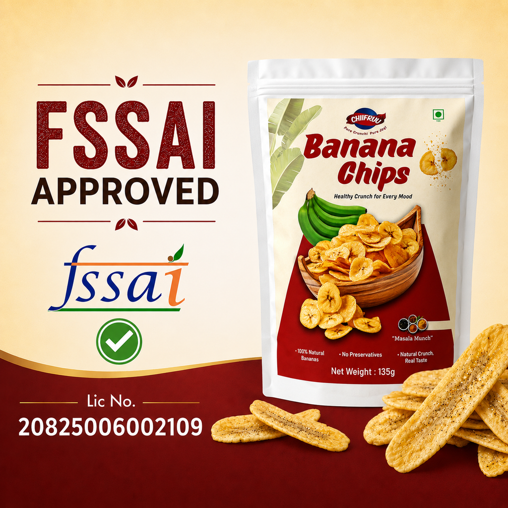 Chiifruu Banana Chips | Tasty Masala Munch | 135g
